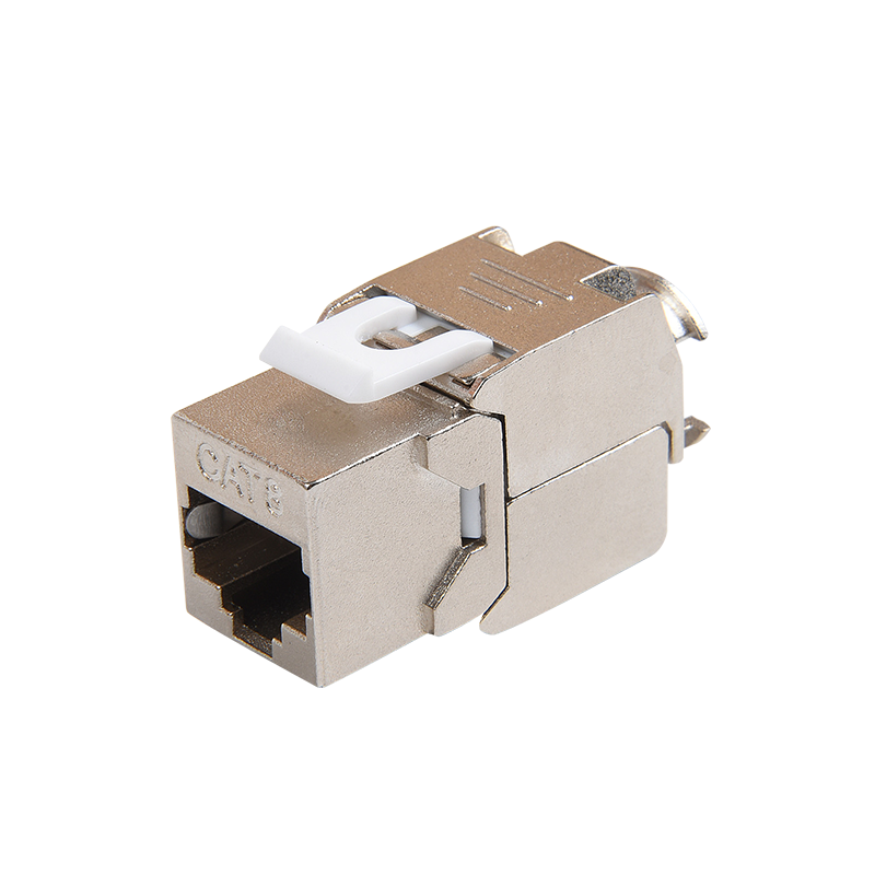 SMT-1061T8C8-FTP 180 độ che chắn Cat8 Keystone Jack