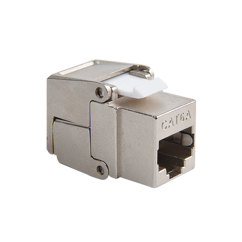 SMT-1049T8C6A-FTP 180 độ đã che chắn Cat6a Toolless Keystone Jack