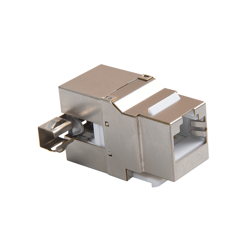 SMT-1016D8C6-FTP 180 độ che chắn Cat6a Keystone Jack 110 & Krone IDC