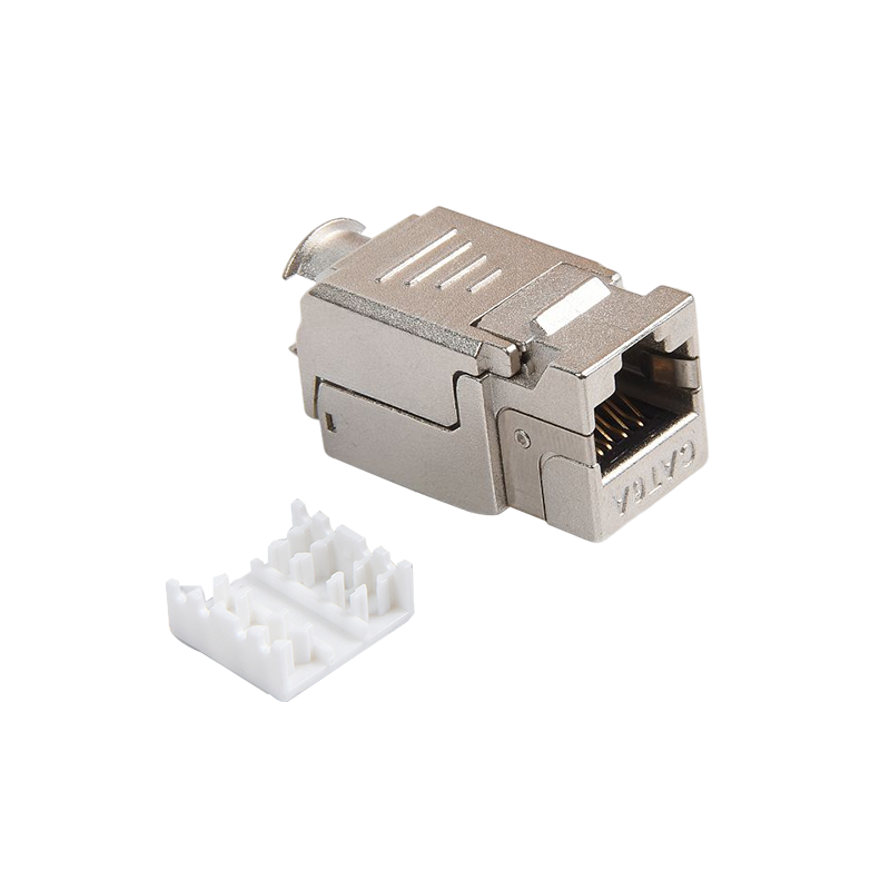SMT-1048T8C6A-FTP 90 độ đã che chắn cho Cat6a Toolless Keystone Jack
